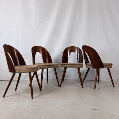Set of 4 Dining Chairs by Antonín Šuman for Tatra Nabytok, 1960s