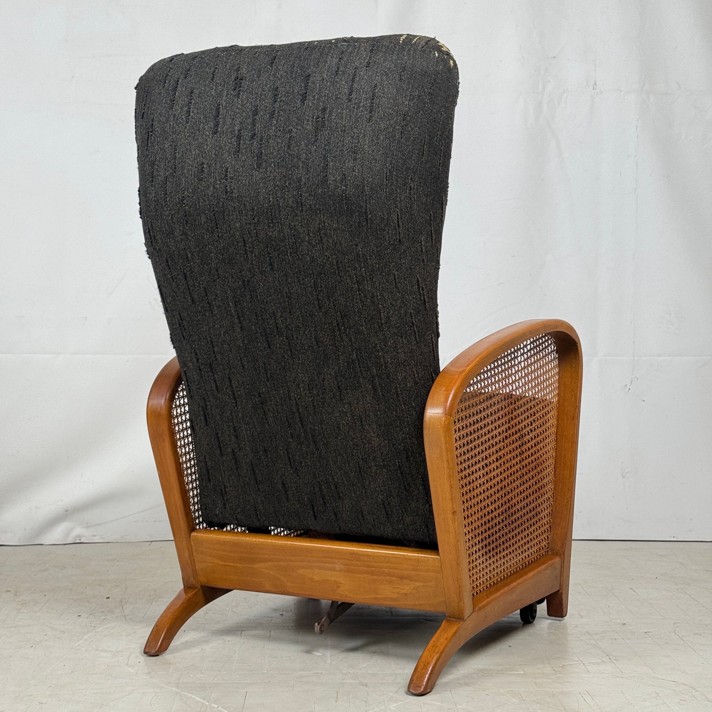 Rattan Side Recliner Chair, 1960s