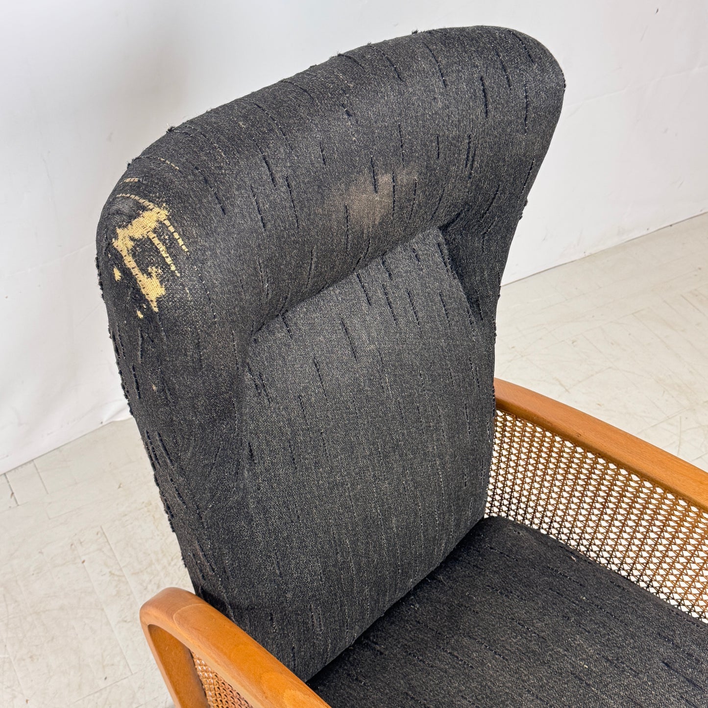 Rattan Side Recliner Chair, 1960s