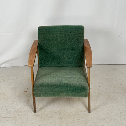 Pair of Yugoslav Green Armchairs, 1960s – Original Vintage Condition