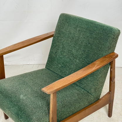 Pair of Yugoslav Green Armchairs, 1960s – Original Vintage Condition