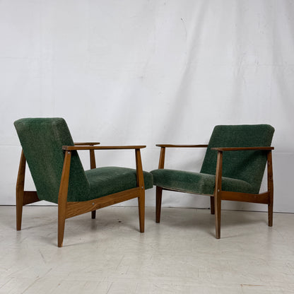 Pair of Yugoslav Green Armchairs, 1960s – Original Vintage Condition
