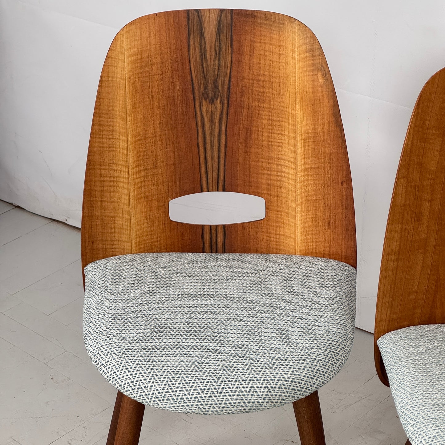 Set of 4 Fully Restored Tatra Nábytok Dining Chairs, 1960s