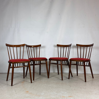 Set of 4 Tatra Nábytok Dining Chairs, 1960s