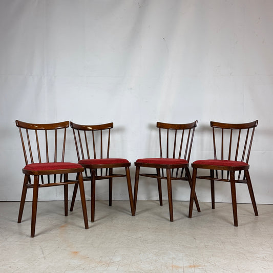 Set of 4 Tatra Nábytok Dining Chairs, 1960s