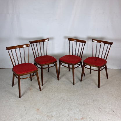 Set of 4 Tatra Nábytok Dining Chairs, 1960s