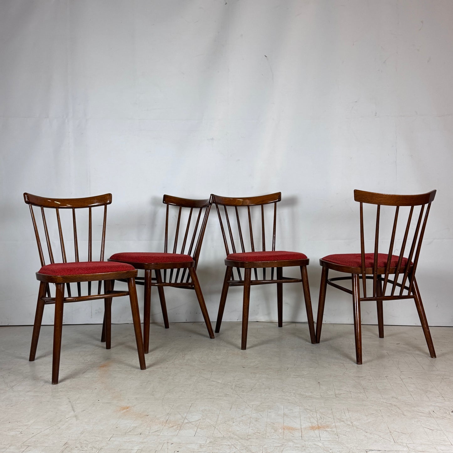 Set of 4 Tatra Nábytok Dining Chairs, 1960s
