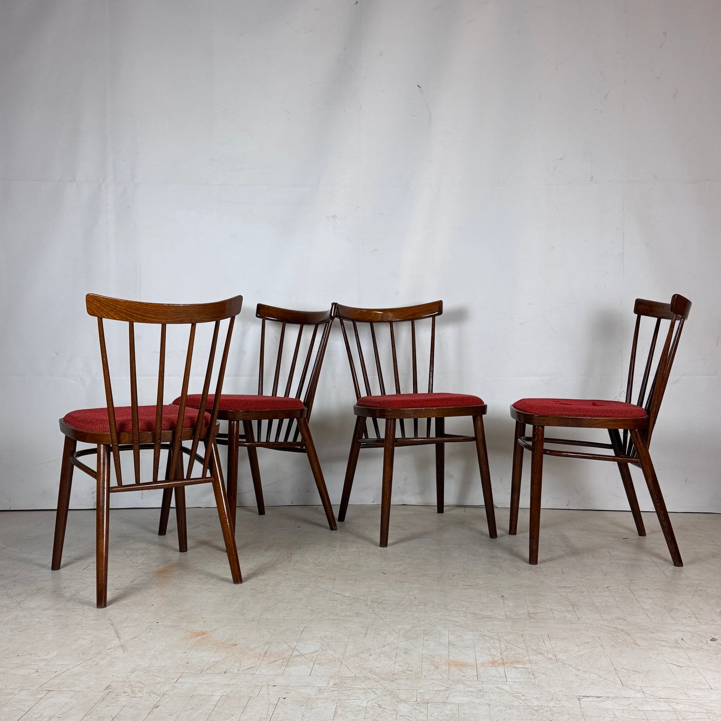 Set of 4 Tatra Nábytok Dining Chairs, 1960s