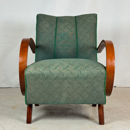 Pair of Jindřich Halabala H-410 Armchairs, 1930s – Original Condition