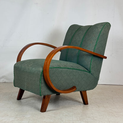 Pair of Jindřich Halabala H-410 Armchairs, 1930s – Original Condition