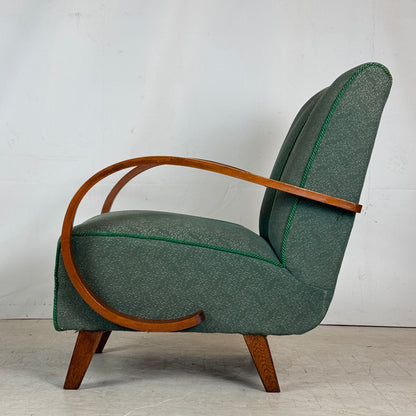 Pair of Jindřich Halabala H-410 Armchairs, 1930s – Original Condition