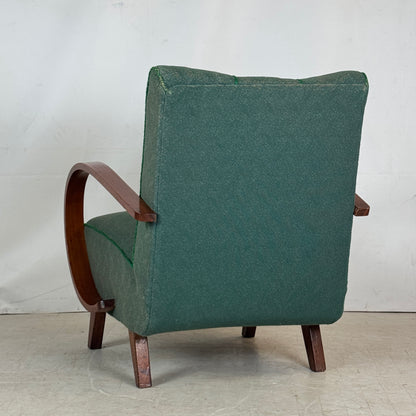 Pair of Jindřich Halabala H-410 Armchairs, 1930s – Original Condition