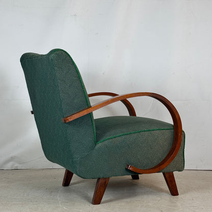 Pair of Jindřich Halabala H-410 Armchairs, 1930s – Original Condition