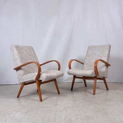 Pair of Jaroslav Smidek Retro Armchairs, 1960s – Czechoslovakian Design