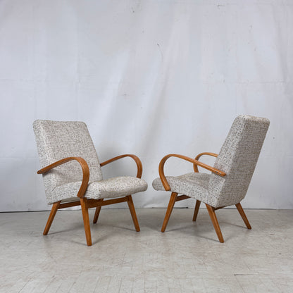 Pair of Jaroslav Smidek Retro Armchairs, 1960s – Czechoslovakian Design