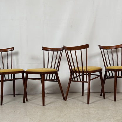 Set of 4 Tatra Nábytok Dining Chairs, 1960s – Czechoslovakian Design