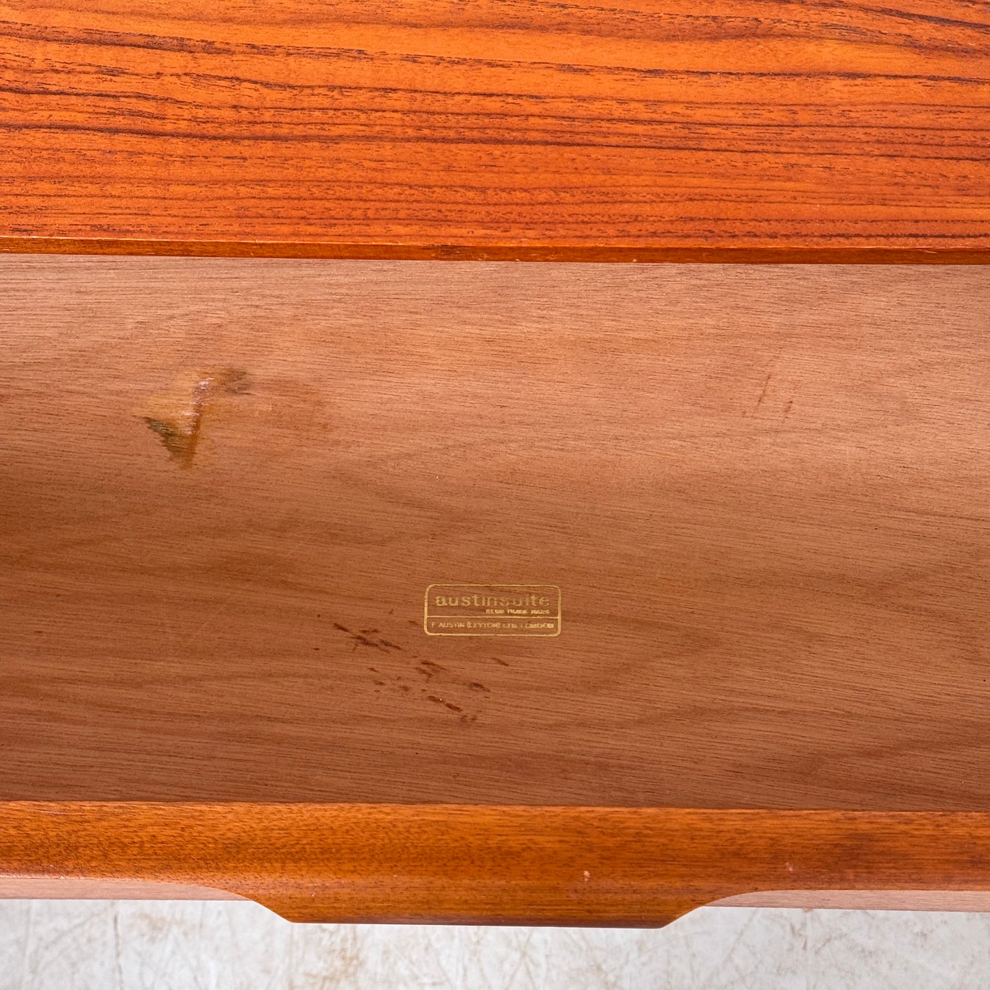 Austinsuite 6-Drawer (3×2) Teak Sideboard, 1960s – UK Design