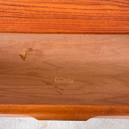 Austinsuite 6-Drawer (3×2) Teak Sideboard, 1960s – UK Design