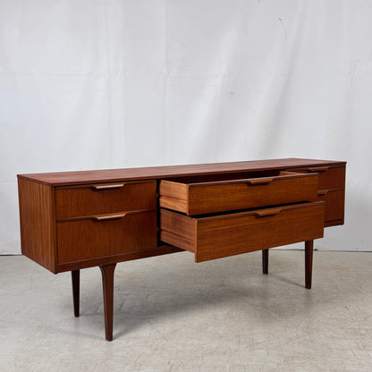Austinsuite 6-Drawer (3×2) Teak Sideboard, 1960s – UK Design