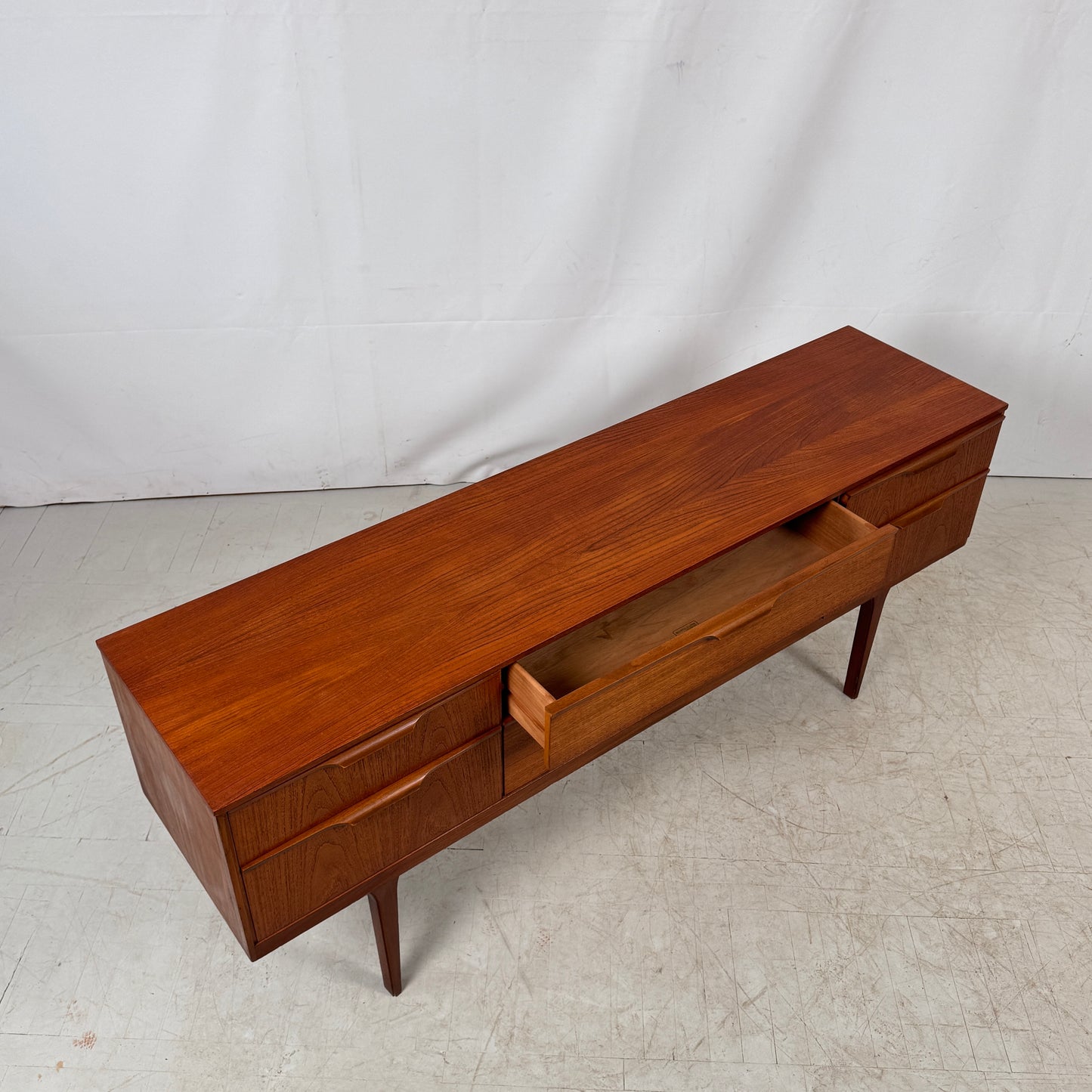 Austinsuite 6-Drawer (3×2) Teak Sideboard, 1960s – UK Design
