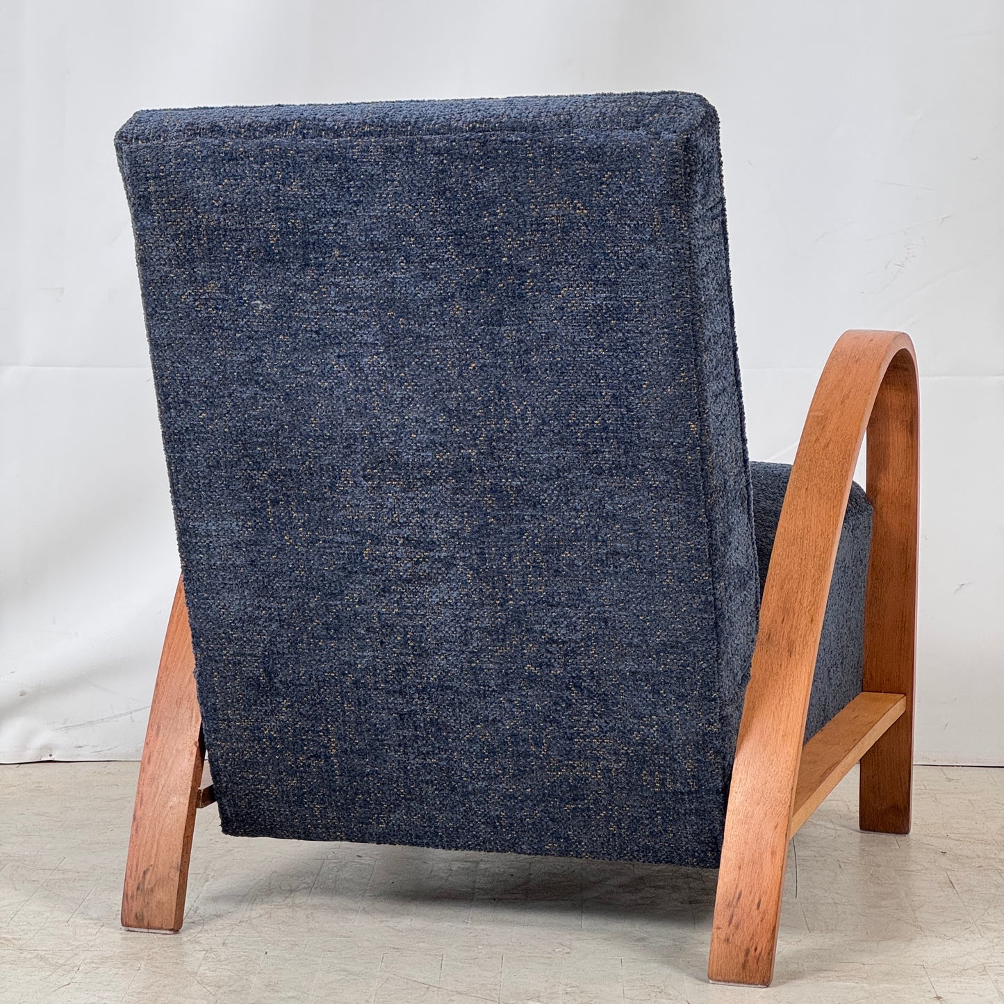 French Art Deco Armchair, 1930s – Fully Refurbished