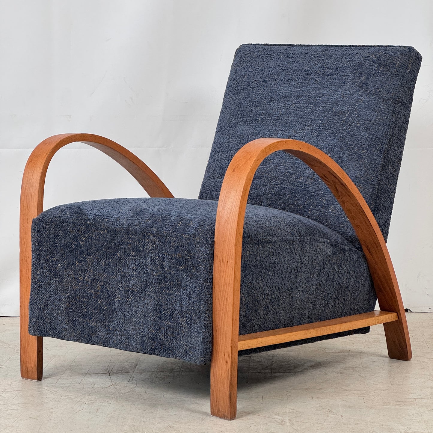 French Art Deco Armchair, 1930s – Fully Refurbished