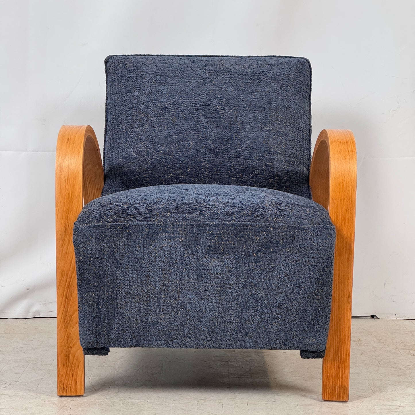 French Art Deco Armchair, 1930s – Fully Refurbished