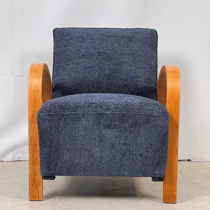 French Art Deco Armchair, 1930s – Fully Refurbished