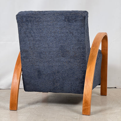 French Art Deco Armchair, 1930s – Fully Refurbished