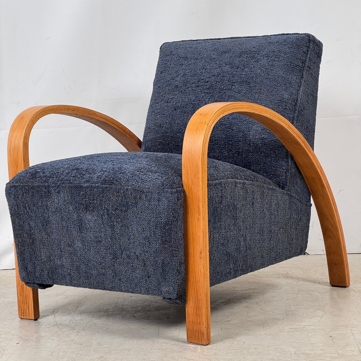 French Art Deco Armchair, 1930s – Fully Refurbished