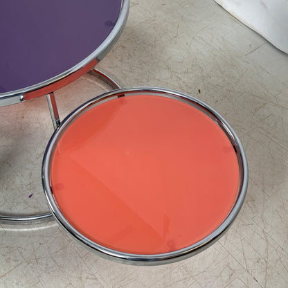 KARE Design Swivel Glass Coffee Table — Attributed to Milo Baughman