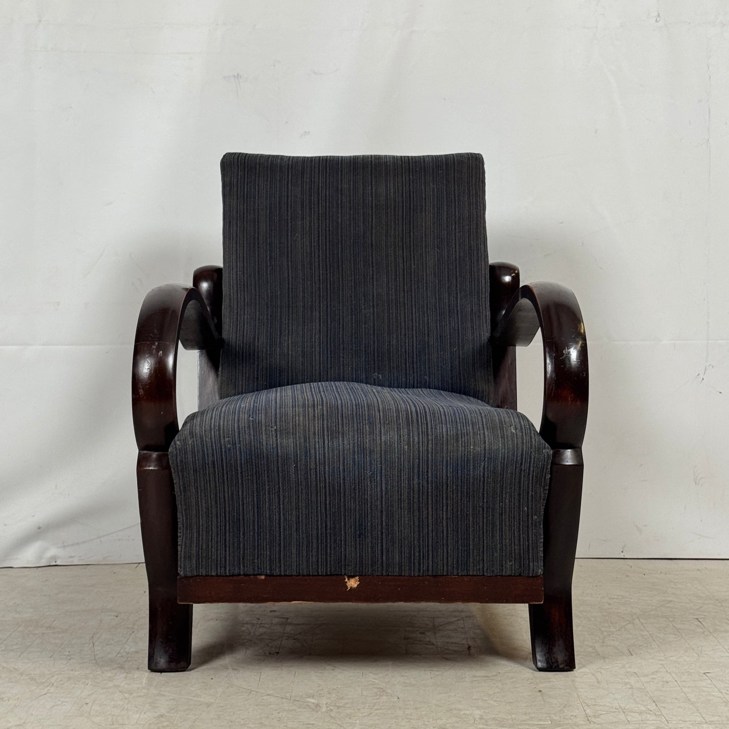 Debreceni Art Deco Armchairs with Bent Arms, 1940s — Hungarian Design