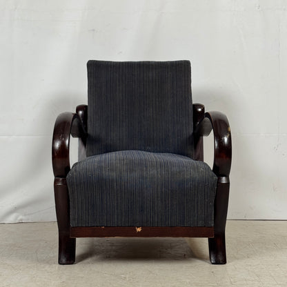 Debreceni Art Deco Armchairs with Bent Arms, 1940s — Hungarian Design