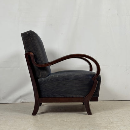 Debreceni Art Deco Armchairs with Bent Arms, 1940s — Hungarian Design