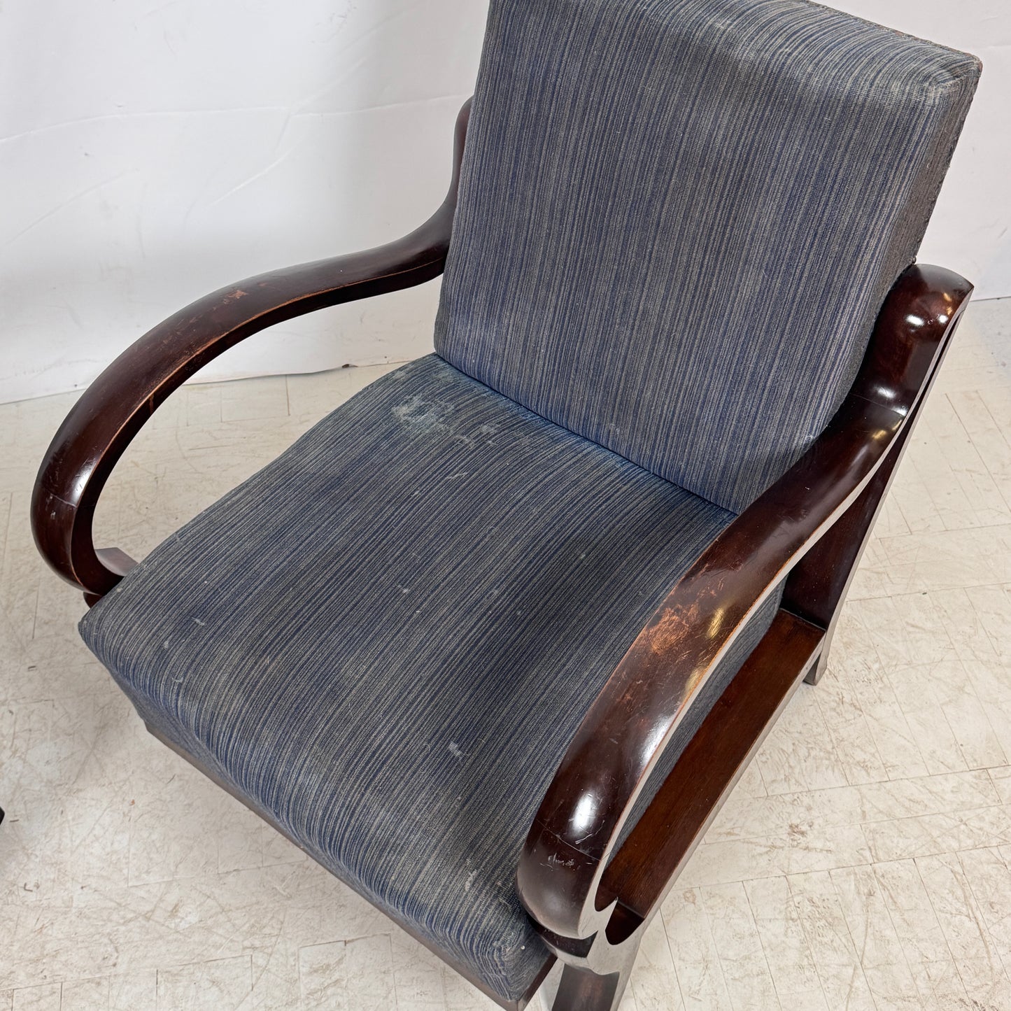 Debreceni Art Deco Armchairs with Bent Arms, 1940s — Hungarian Design