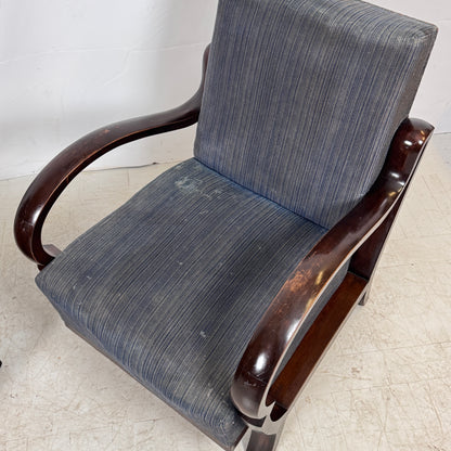 Debreceni Art Deco Armchairs with Bent Arms, 1940s — Hungarian Design