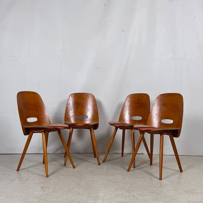 Tatra Nabytok Dining Chairs, 1960s – Set of 4