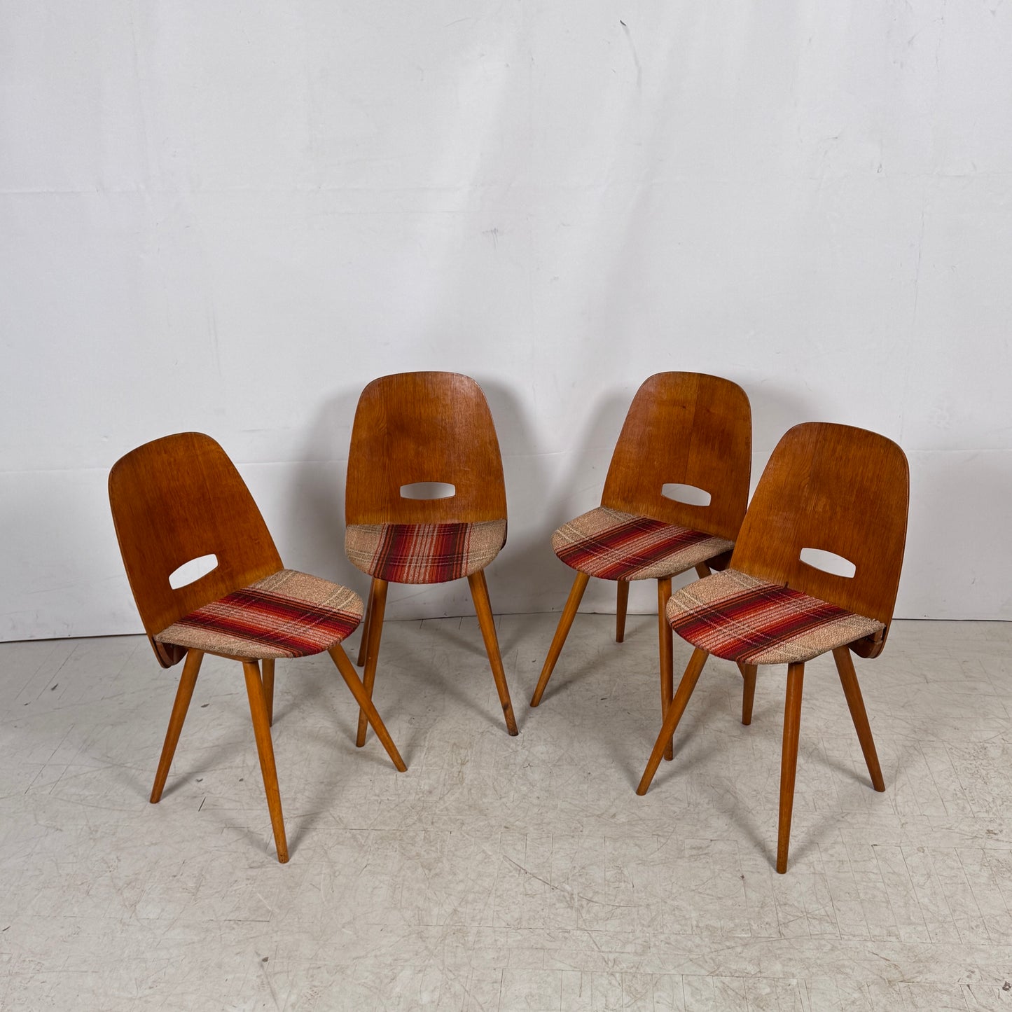 Tatra Nabytok Dining Chairs, 1960s – Set of 4
