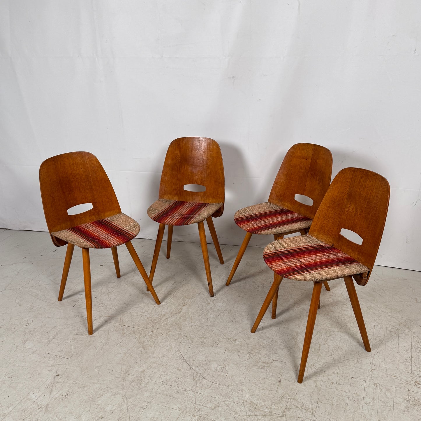 Tatra Nabytok Dining Chairs, 1960s – Set of 4