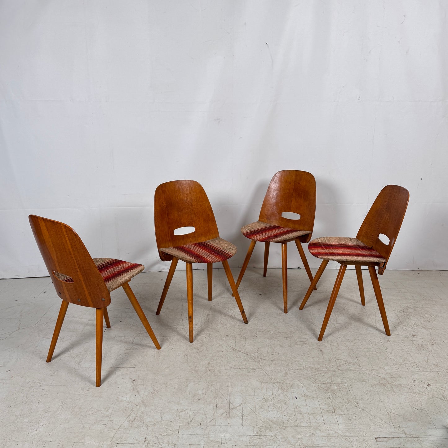 Tatra Nabytok Dining Chairs, 1960s – Set of 4