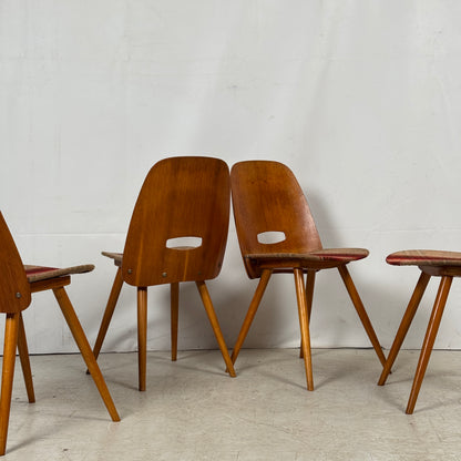 Tatra Nabytok Dining Chairs, 1960s – Set of 4