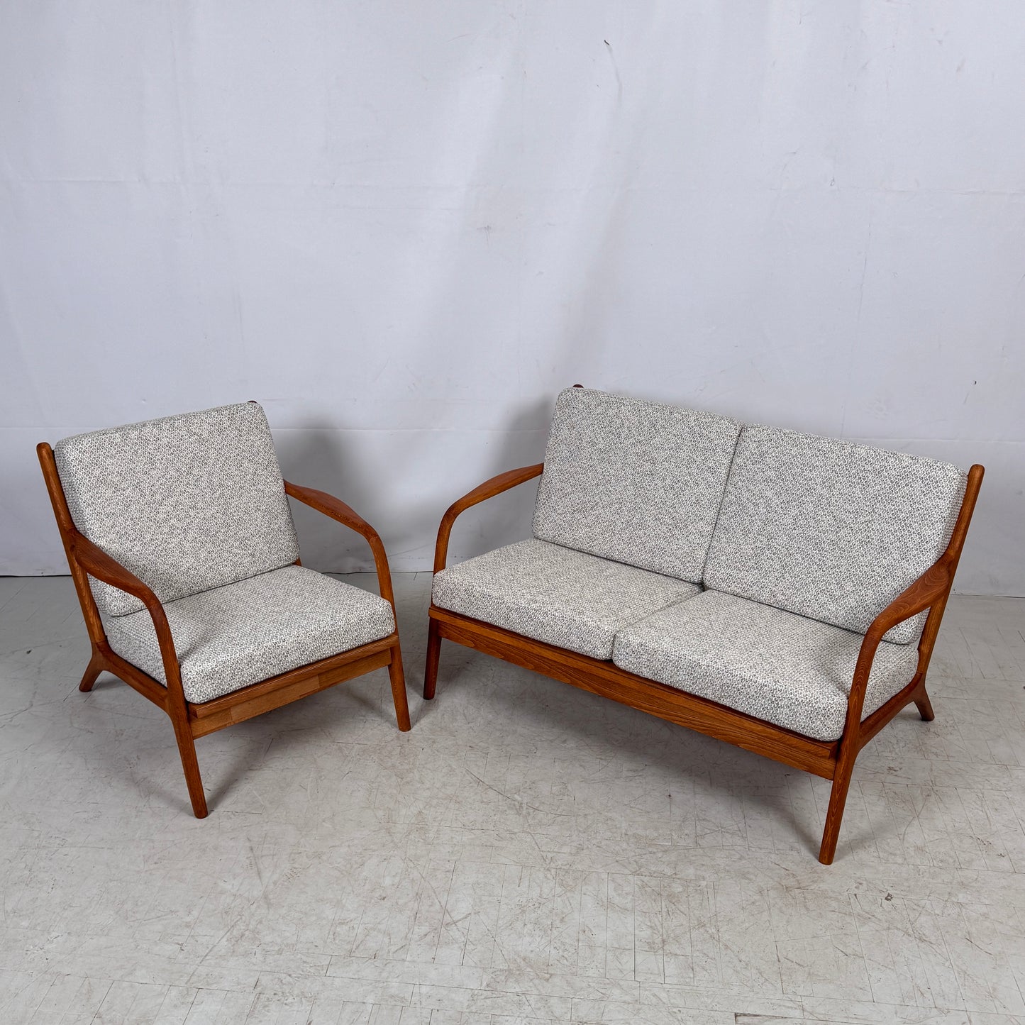 Adrian Pearsall Model 2315-C Sofa Set for Craft Associates – Fully Refurbished