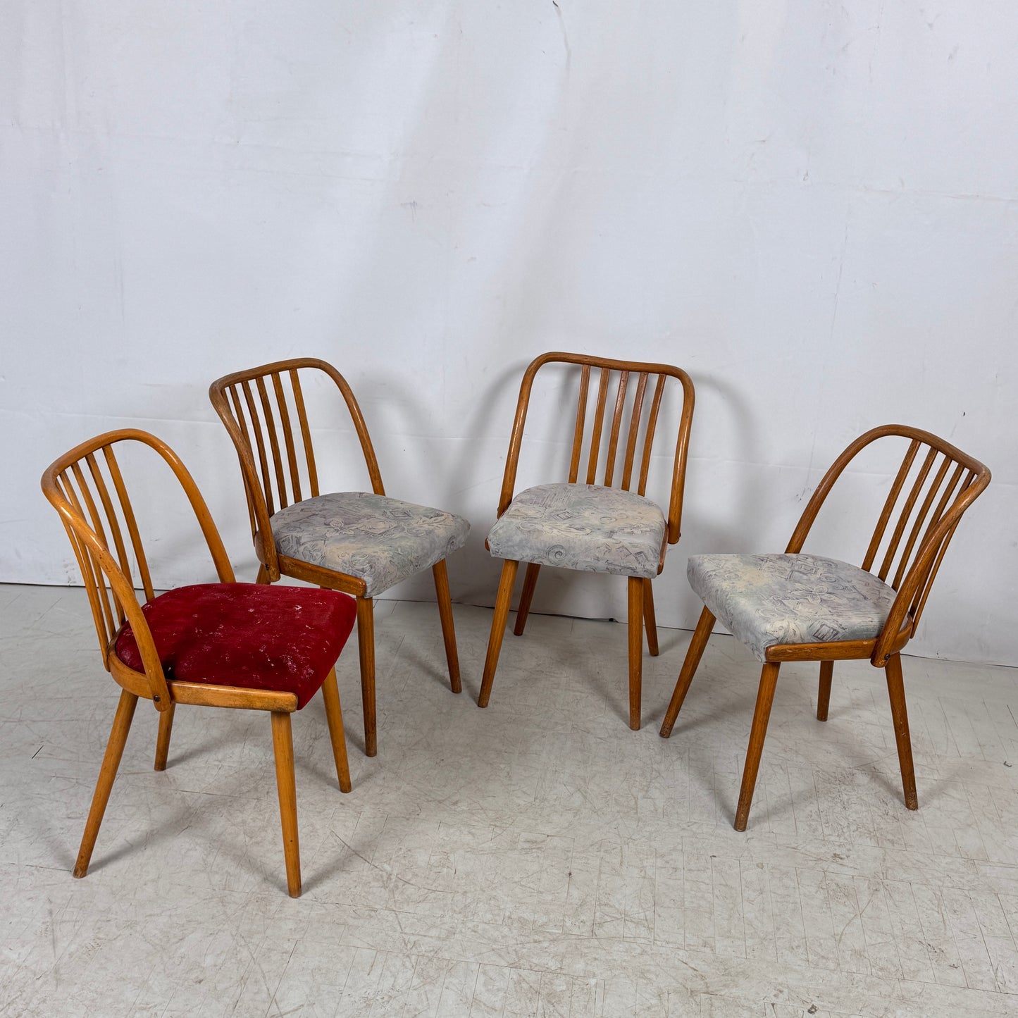 Jitona Czechoslovakian Dining Chairs, 1960s – Set of 4