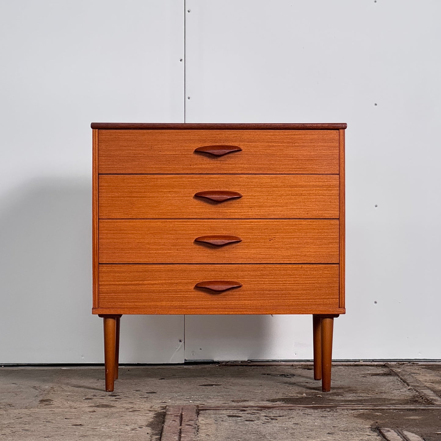Teak Sideboard with 4 Drawers, 1960s — Mid-Century Design