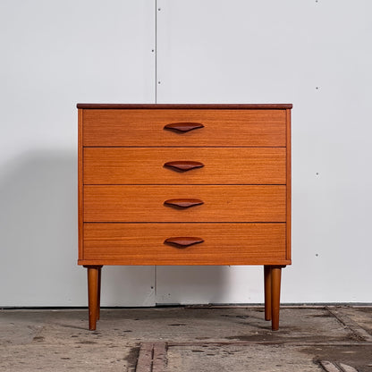 Teak Sideboard with 4 Drawers, 1960s — Mid-Century Design