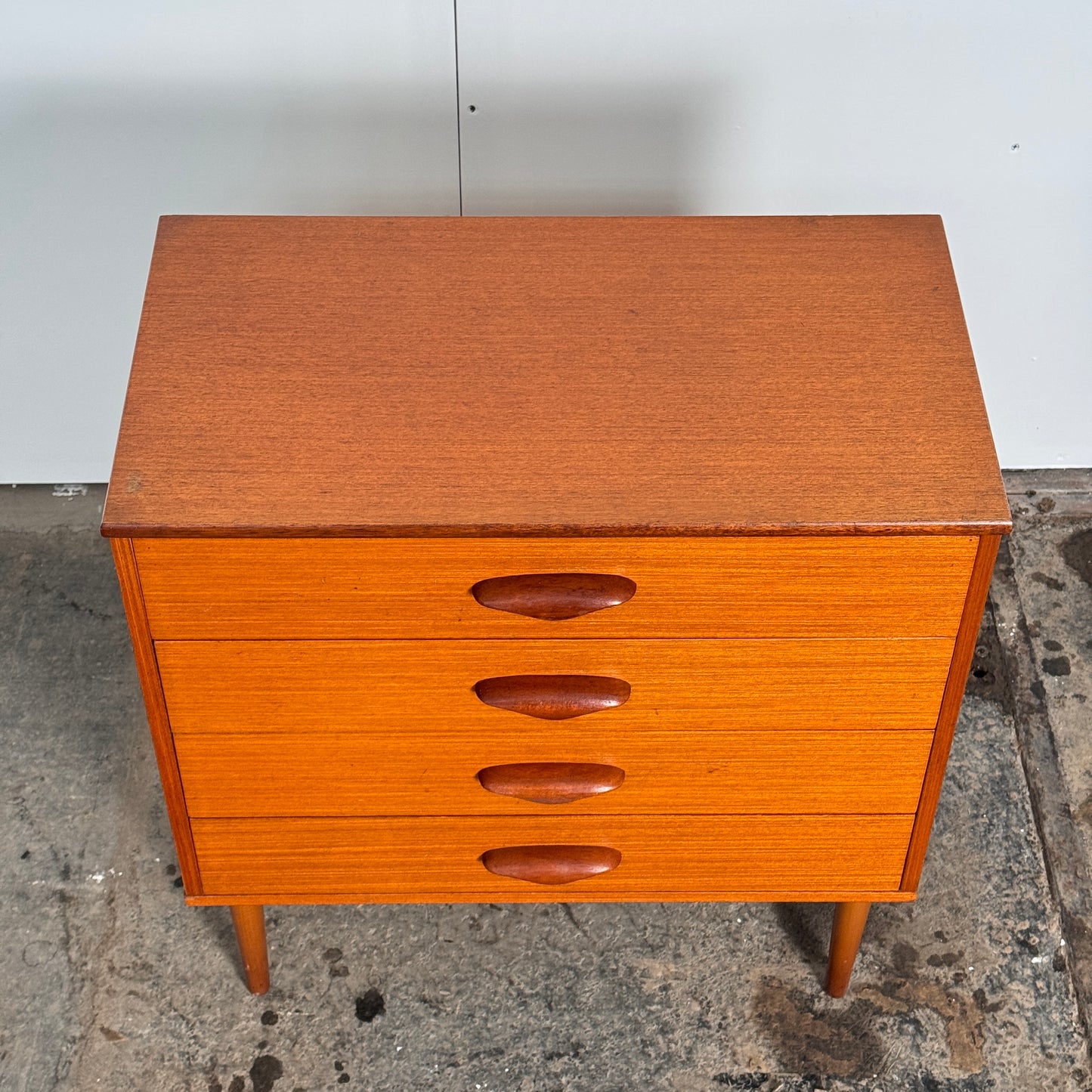 Teak Sideboard with 4 Drawers, 1960s — Mid-Century Design