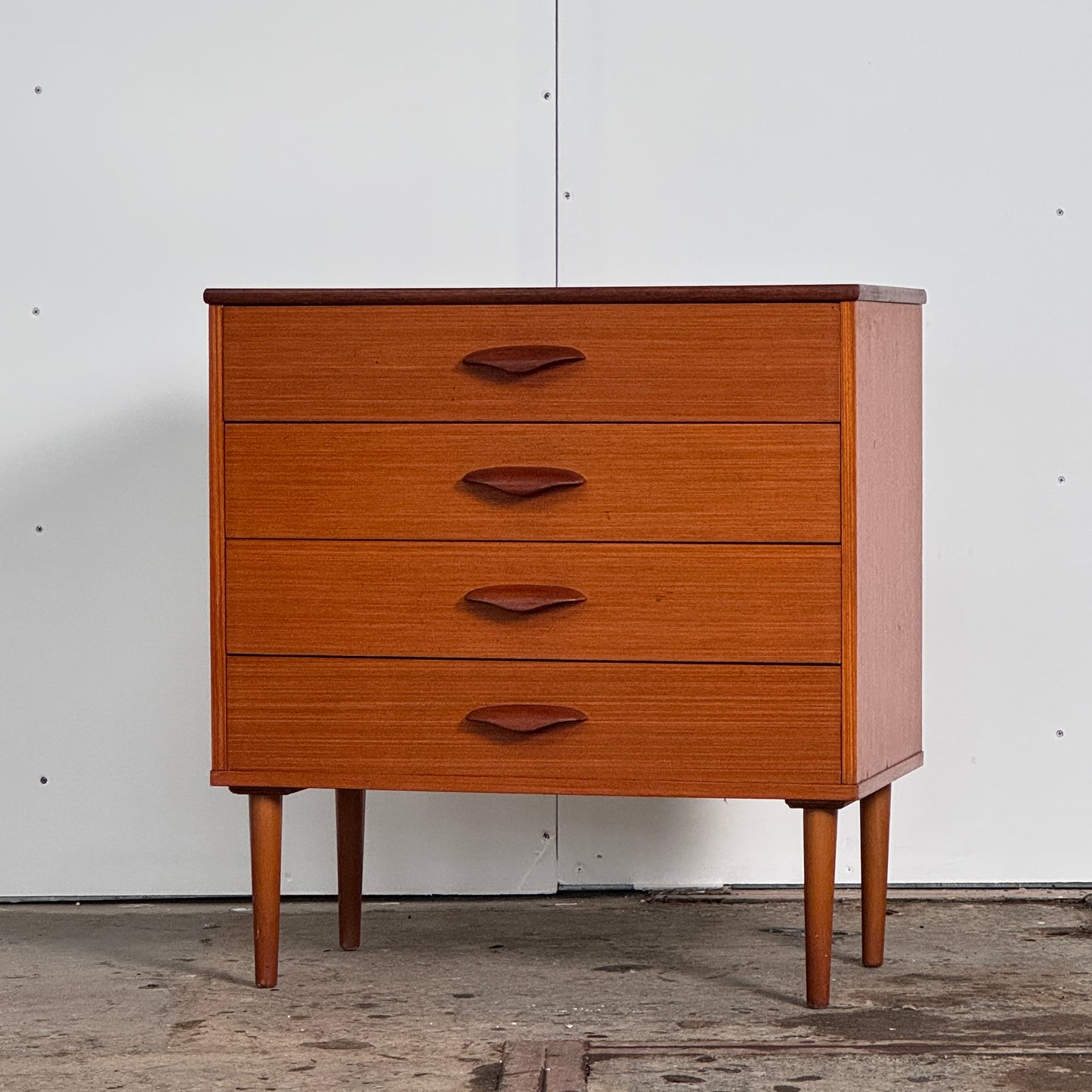 Teak Sideboard with 4 Drawers, 1960s — Mid-Century Design