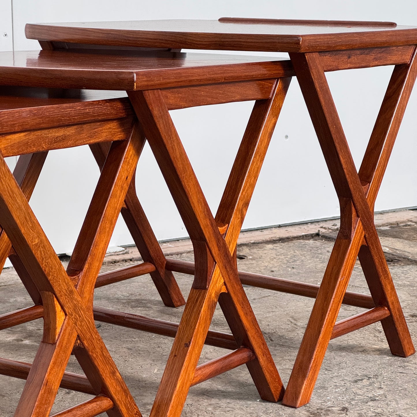 Teak Nest of Tables, 1960s — Mid-Century Design