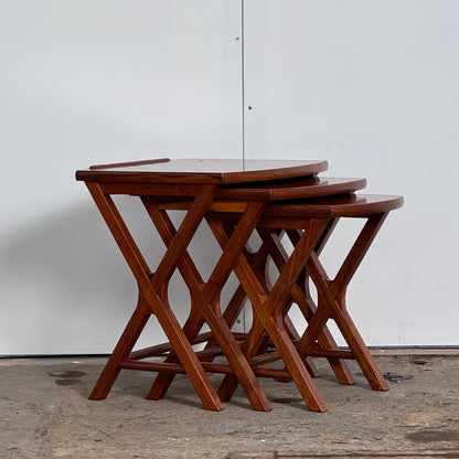 Teak Nest of Tables, 1960s — Mid-Century Design