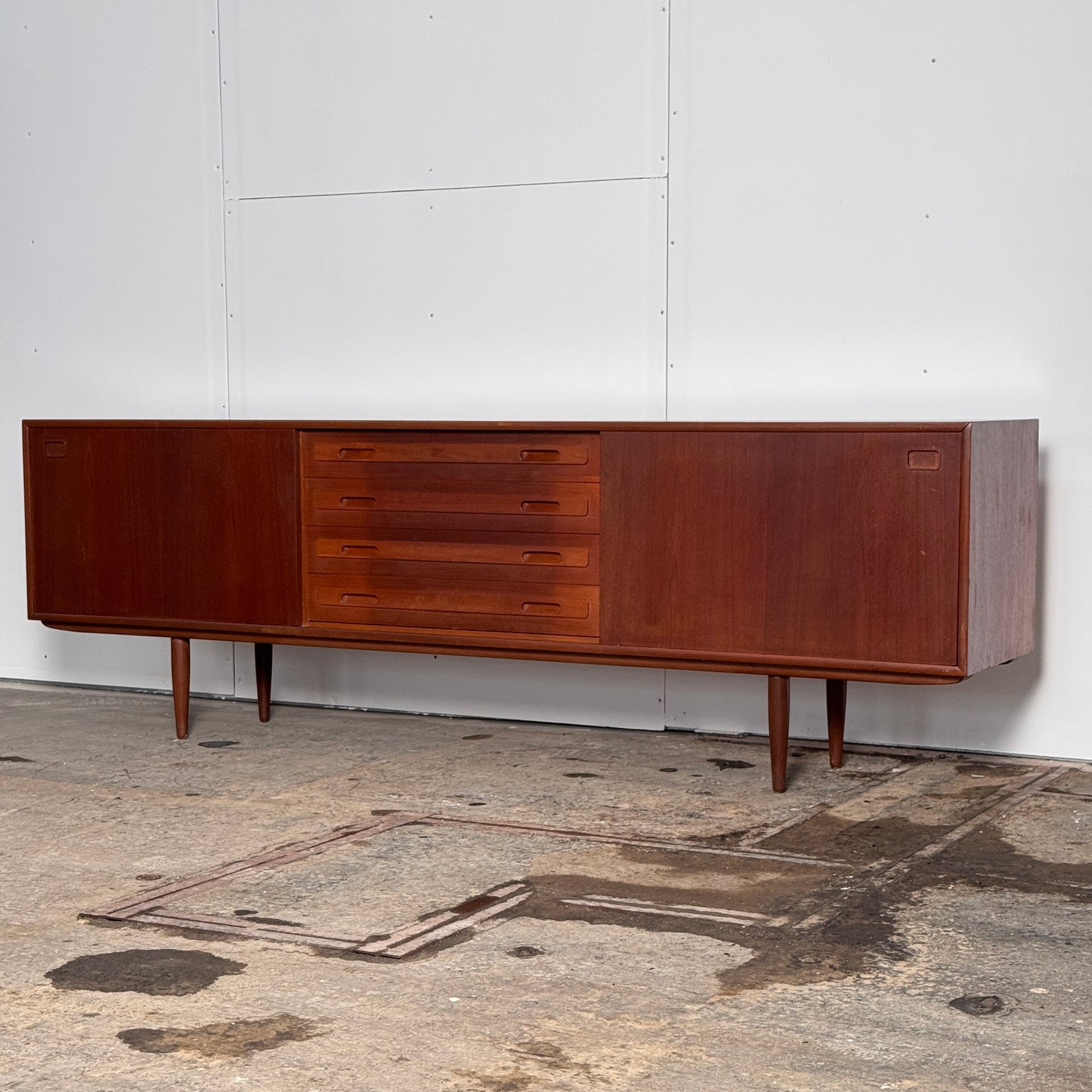 Model 45341 Teak Sideboard by Elliotts of Newbury, 1960s — British Mid-Century